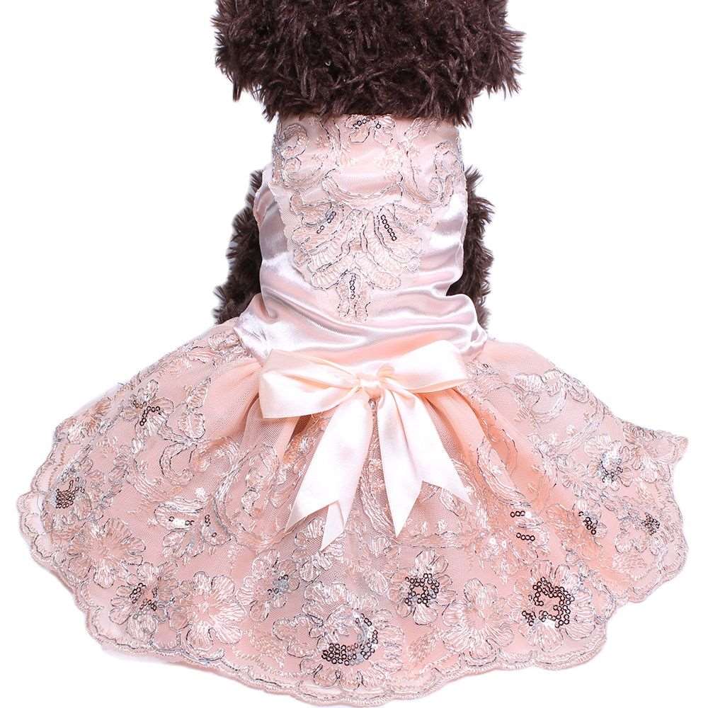 Satin Floral Dog Dress