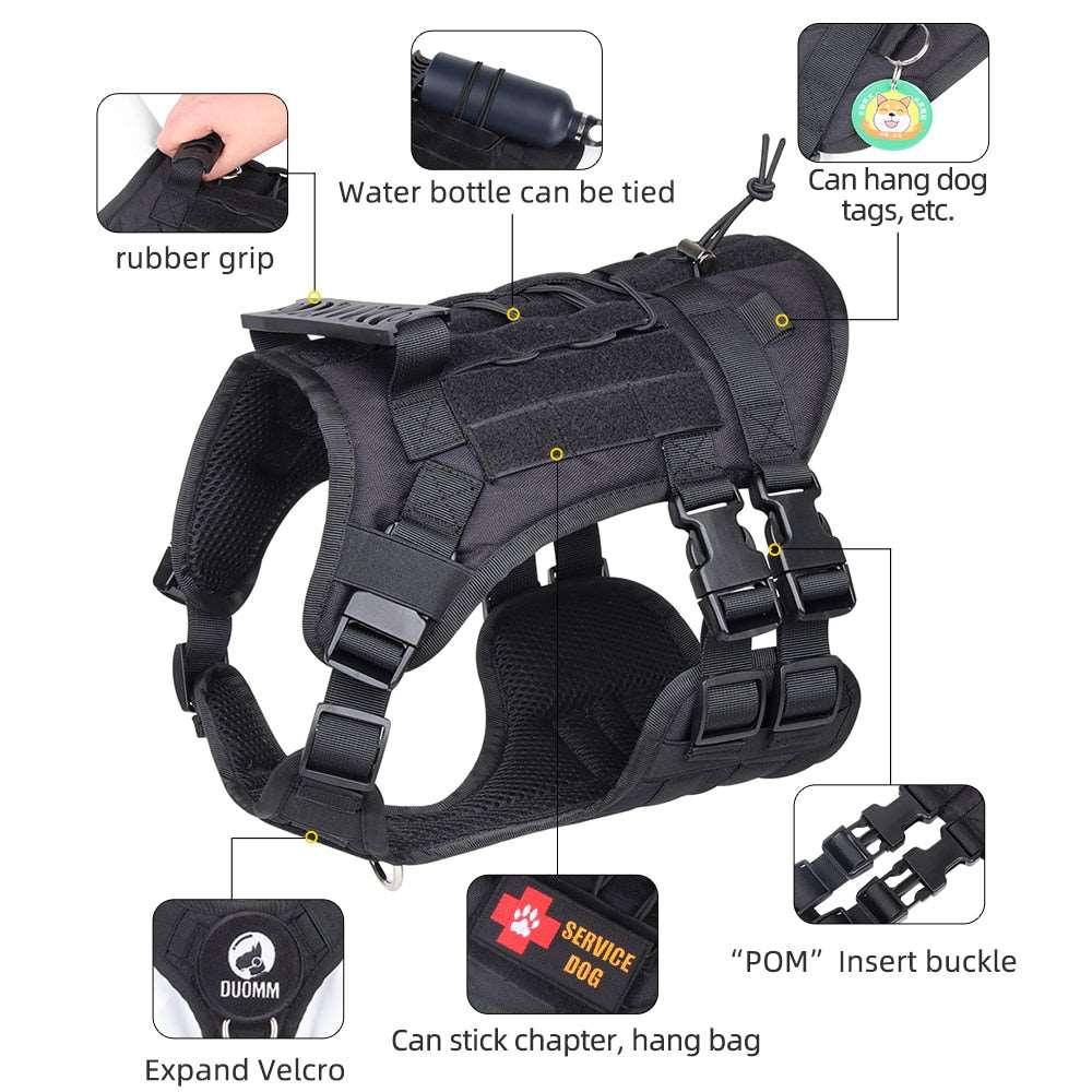 Tactical Dog Harness Bundle